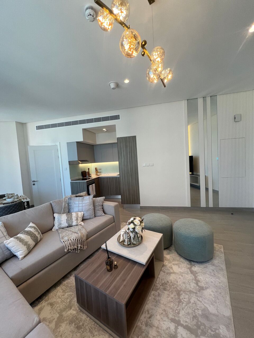 Al Seef, Apartments, Flats, Houses & Villas, BHD 450/month,  Furnished,  1 BR,  Brand-New Luxury  Sea View Apartment For Rent In Seef