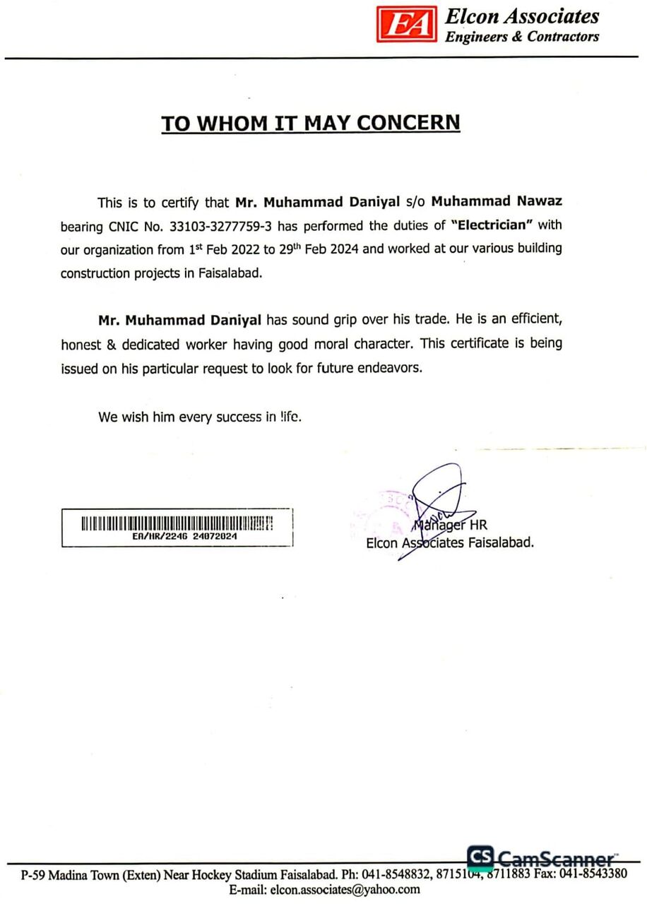 Hamad Town, Job Seekers, Electric Work