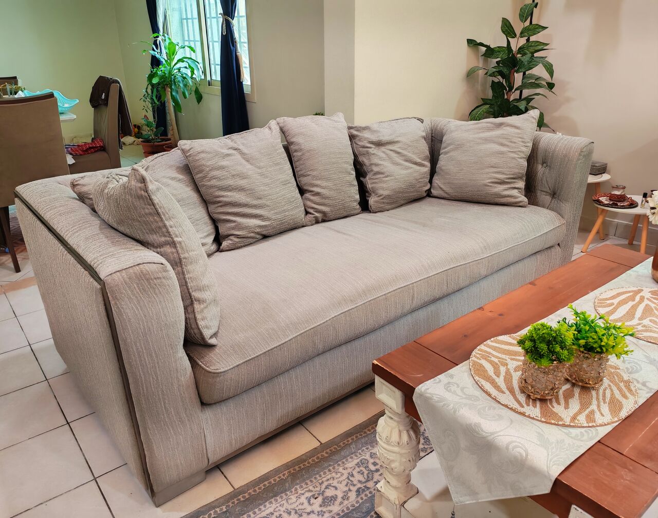 Al Rawabi, Furniture, SAR 900,  Luxurious Sofa (3 Seater) With Center Table