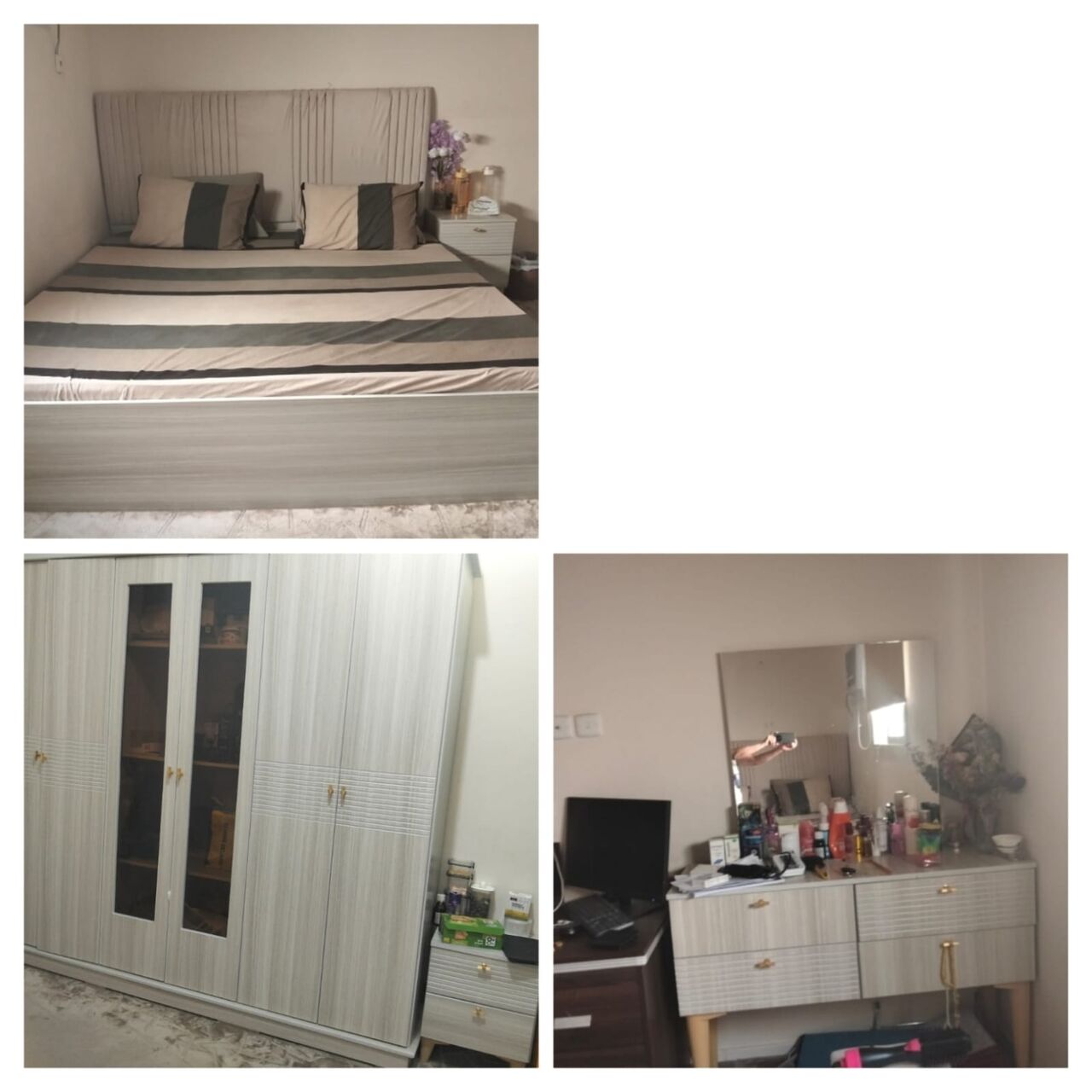 Al Rimal, Furniture, SAR 1800,  King Size Bed Set (slightly Used With New Mattress)