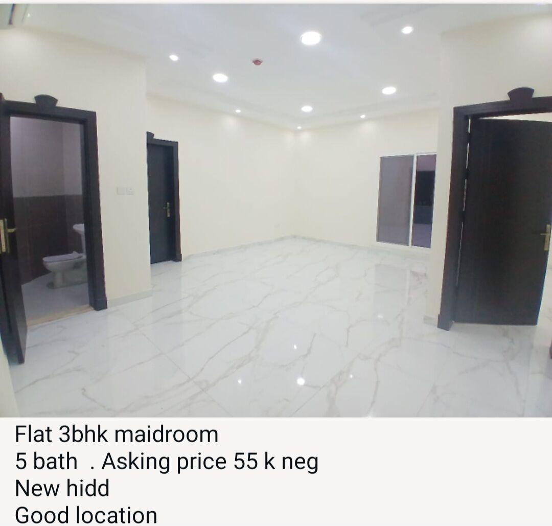 Hidd, Apartments, Flats, Houses & Villas, BHD 55,  3 BR,  Flat 3bhk Plus Maidroom Newhidd  B6