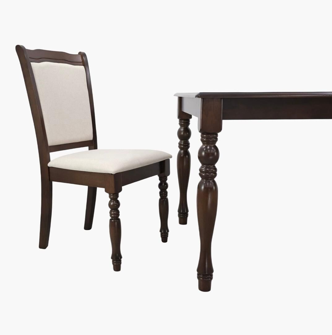 Al Rawdah, Furniture, SAR 1200,  6-Seater Wooden Dining Table With 6 Chairs For Sale &ndash; SAR 1,200