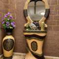 SAR 150,  Decorative Mirror With Console Stand For Sale &ndash; SAR 150