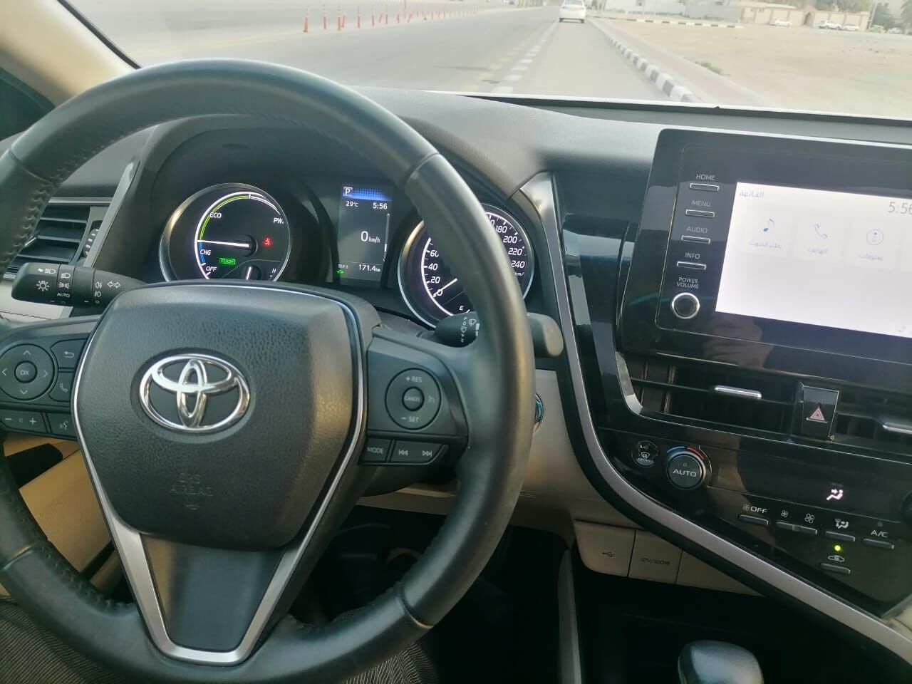 Dammam, Vehicles, Cars & Trucks , SAR 9700,  2024 Hybrid Camry Pearl White,  2024,  Automatic,  42500 KM,  Full Option Hybrid Camry  Brand New Condition