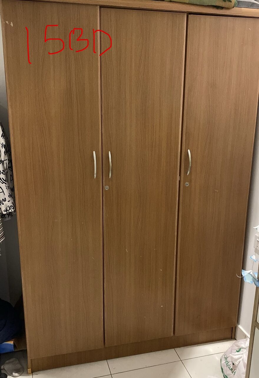 Bilad Al Qadeem, Clothing & Accessories, BHD 10,  Sale Sale Wardrobe , Three Doors , Brown In Color , Dark Brown