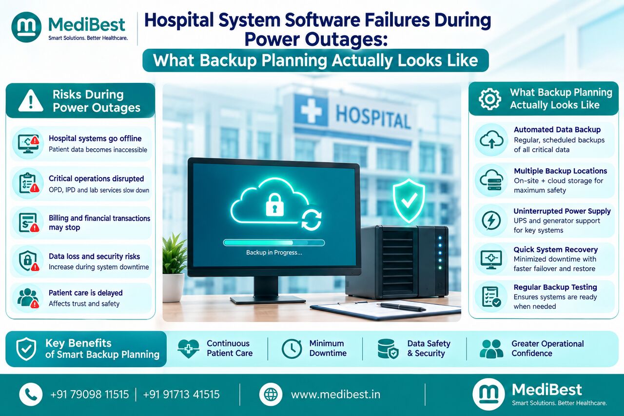 Indore, Marketing, Three-Layer Backup Planning For Uninterrupted Hospital Software