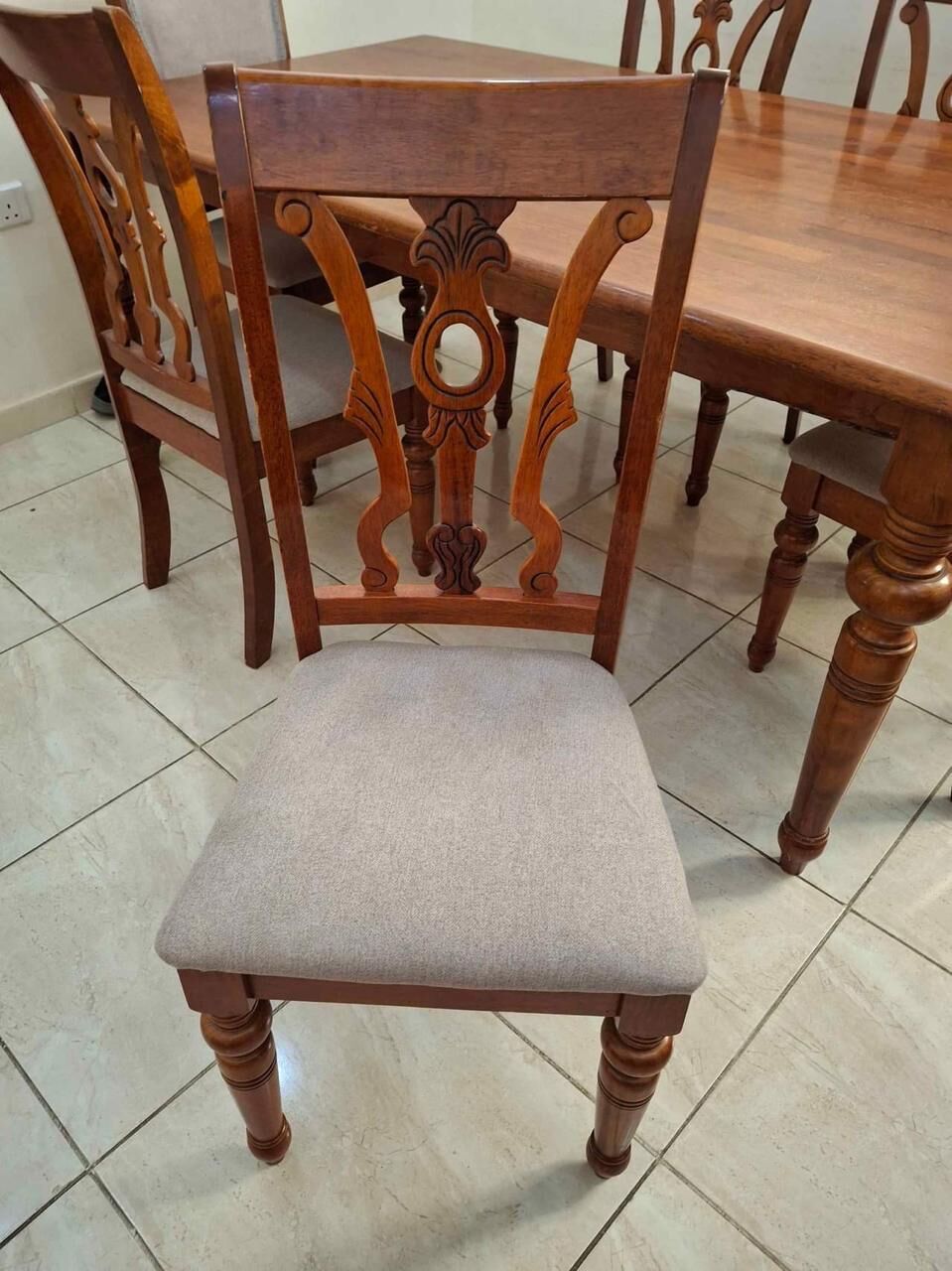 Jeddah, Furniture, SAR 600,  Malaysian Wood 06 Seater Dinning Table, Sofa Set With Table, Computer Table, TV Stand
