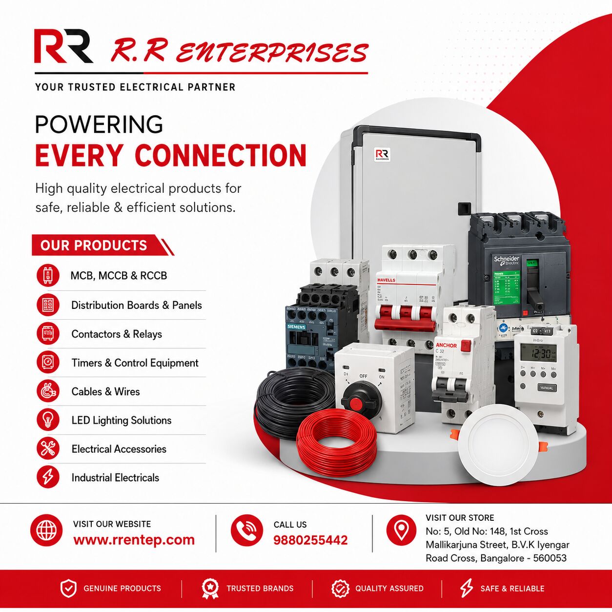 Bangalore, Electrical & Plumbing, INR 4999,  Trusted Electrical Distributor In Bangalore | R.R. Enterprises
