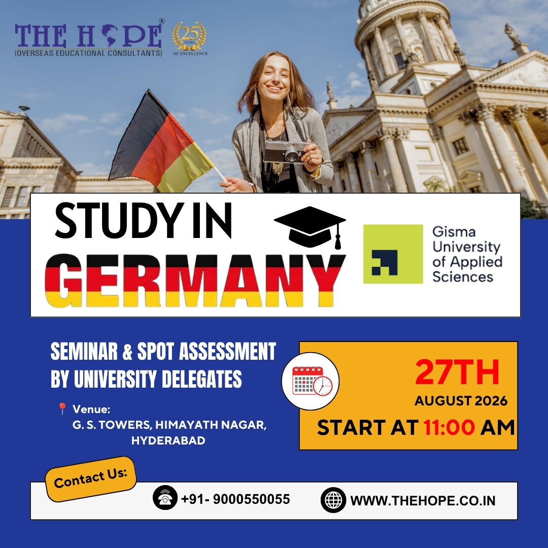 Hyderabad, Counseling, Germany Study Seminar: Get Expert Admission Guidance