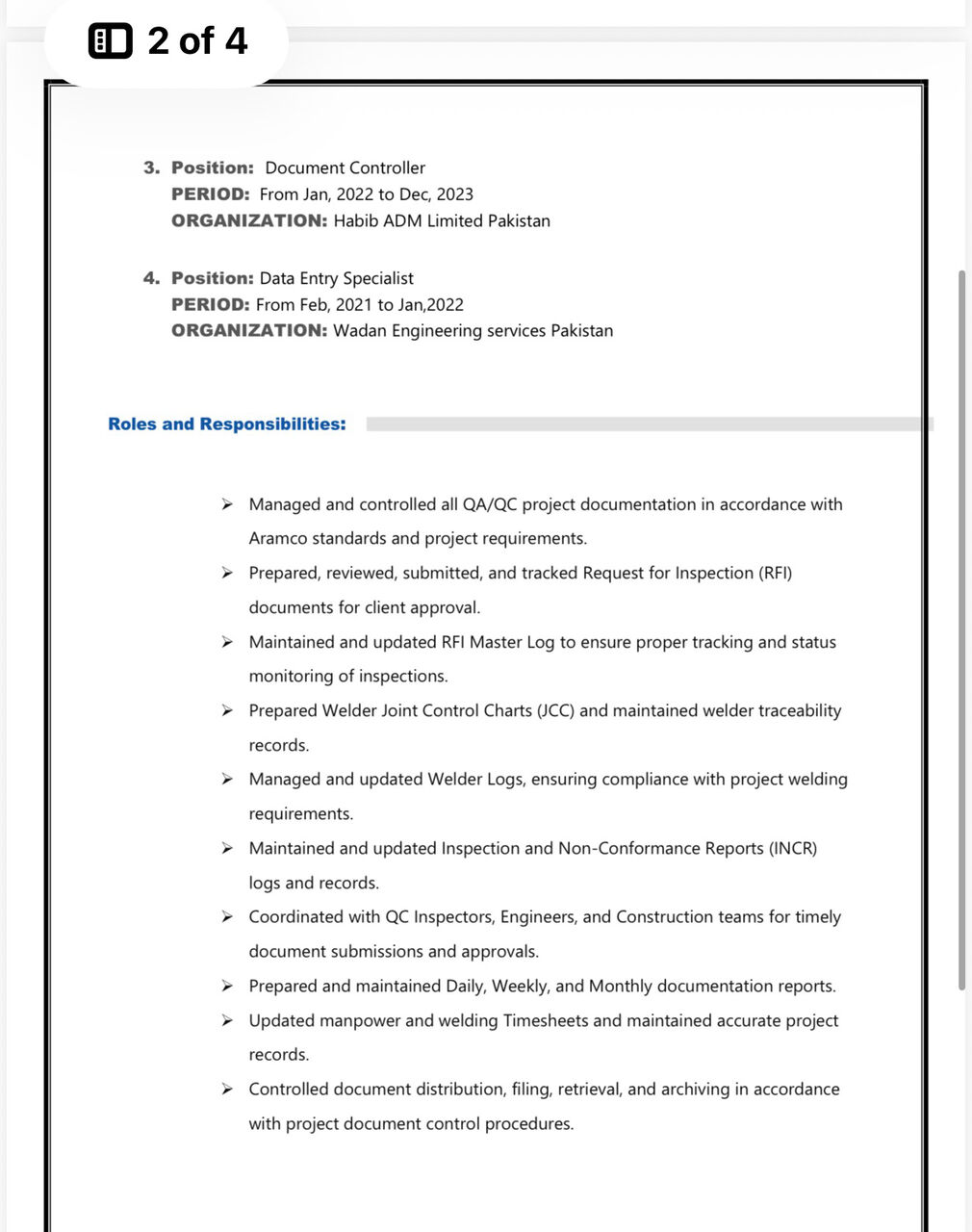 Jeddah, Job Seekers, Documents Controller