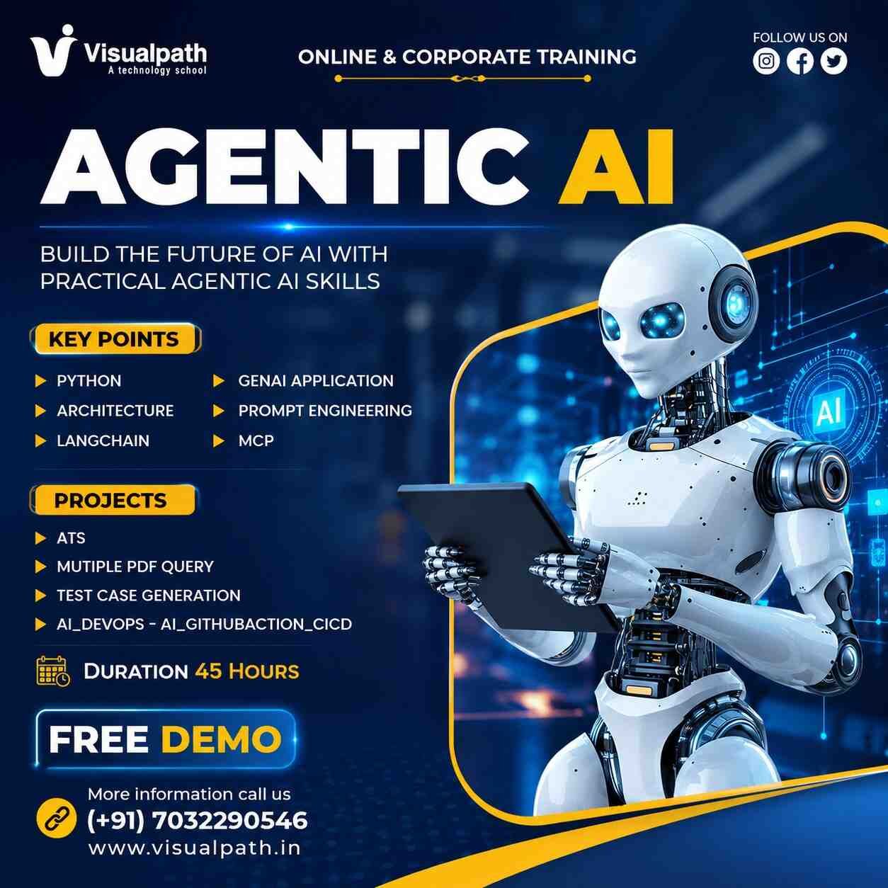 Hyderabad, Education, Agentic AI Online Course | Practical AI Training By Visualpath