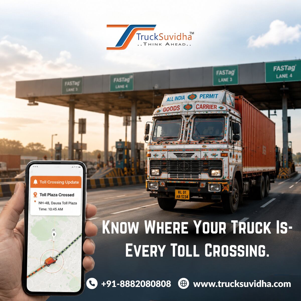 Haryana, Logistics, Intelligent Toll Route Tracking For Faster Delivery Planning | TruckSuvidha