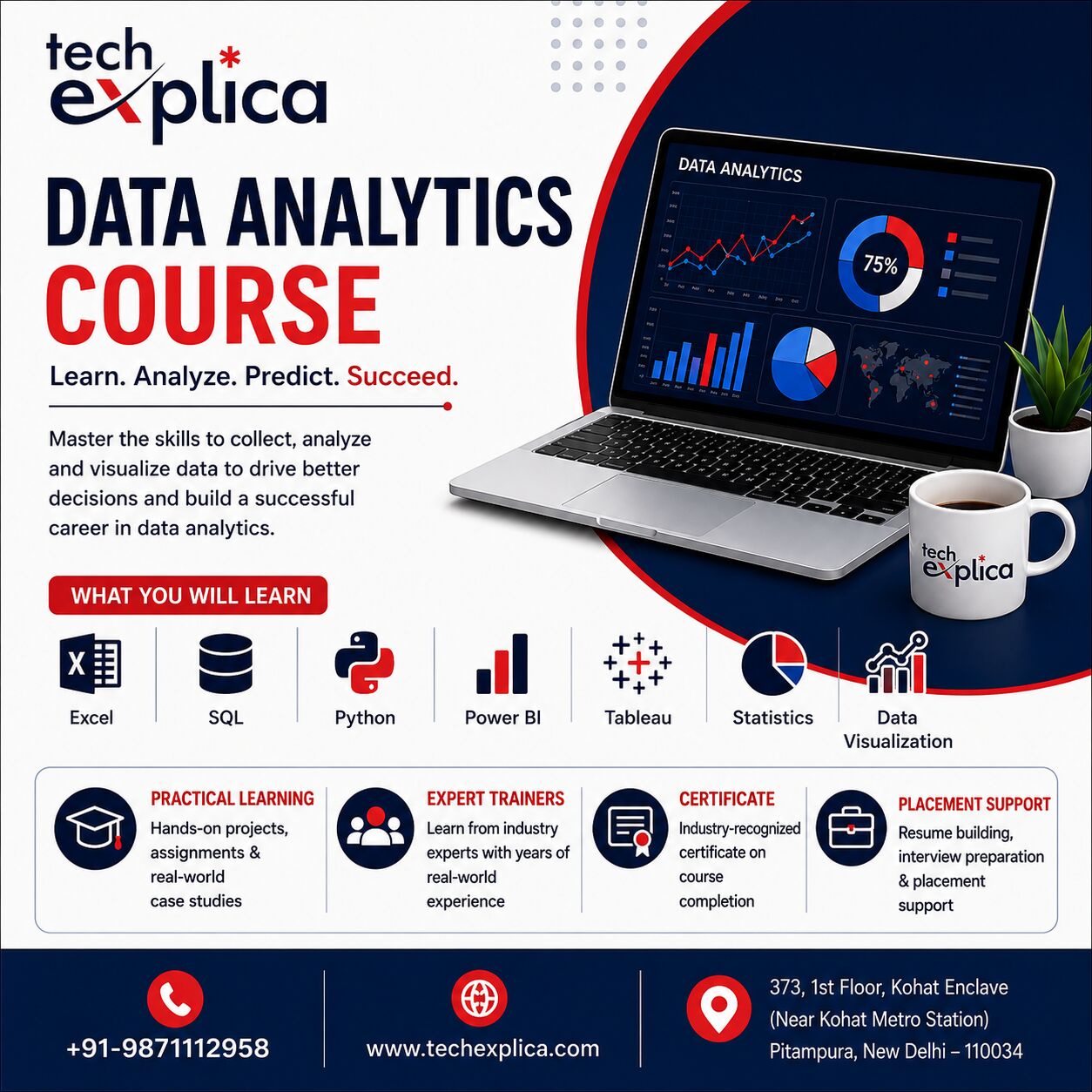 New Delhi, Lessons Offered, Data Analytics Course In Delhi