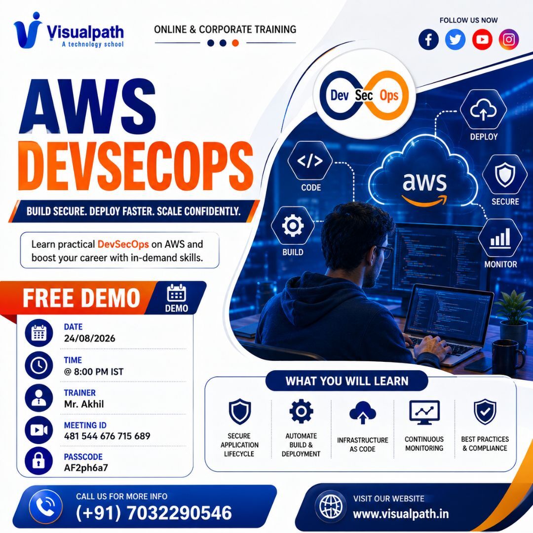 Hyderabad, Education, Free Demo AWS DevSecOps Course: Learn Cloud Security Skills