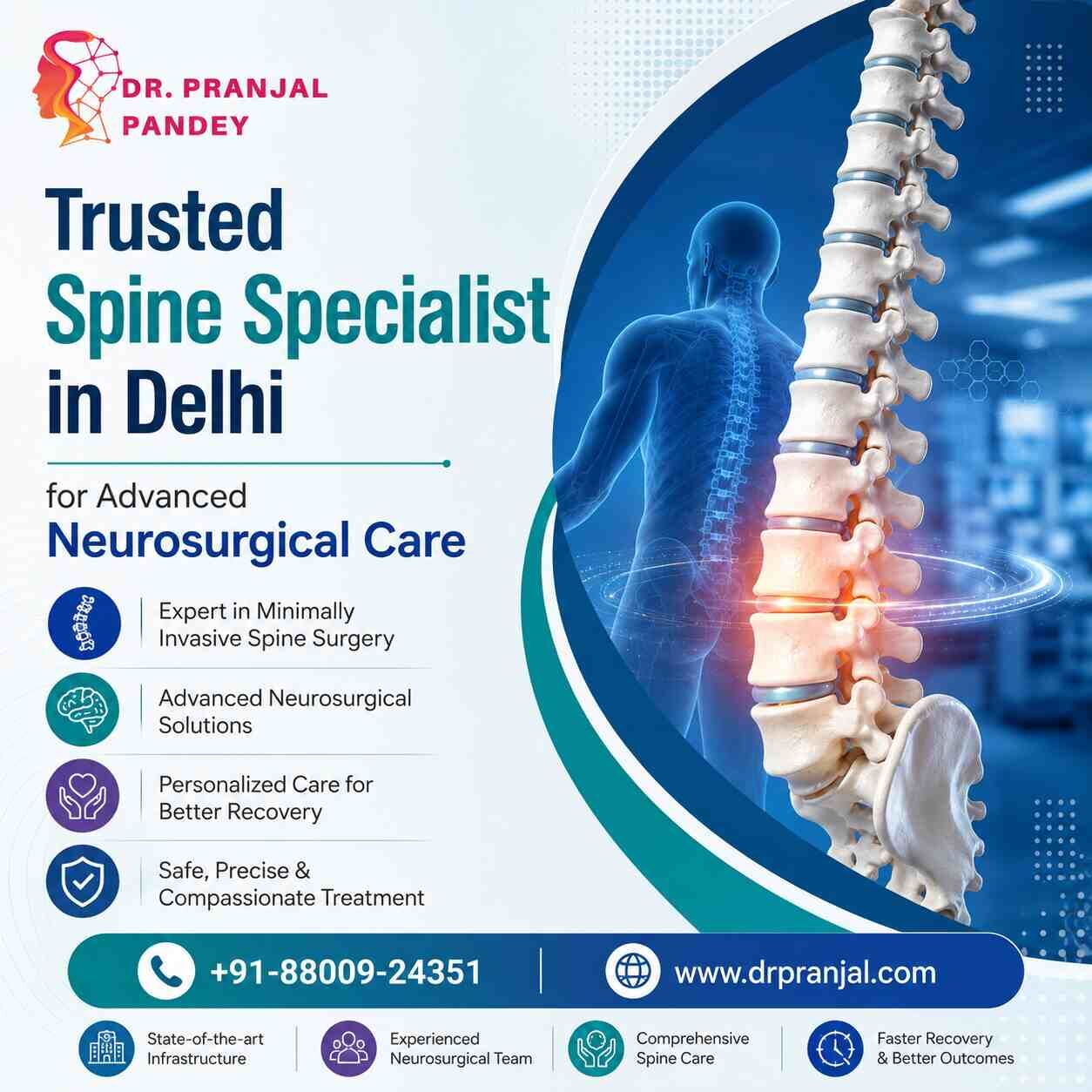 New Delhi, Health, Trusted Spine Specialist In Delhi For Advanced Neurosurgical Care