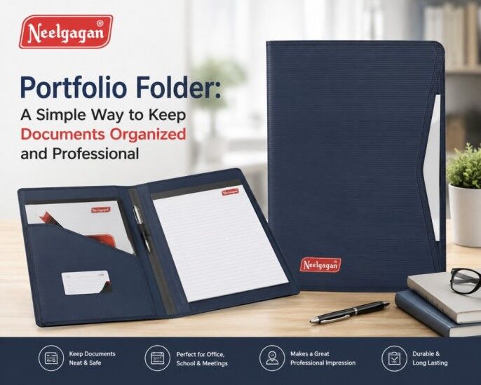 Mumbai, Materials, Portfolio Folder For Organized Documents