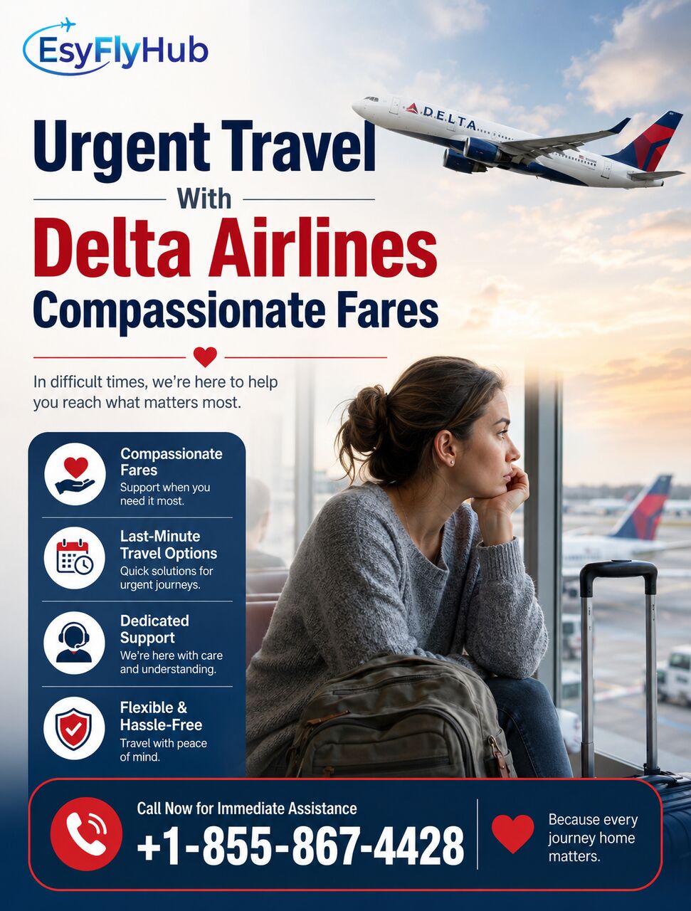 New York, Travel, Urgent Travel With Delta Airlines Compassionate Fares