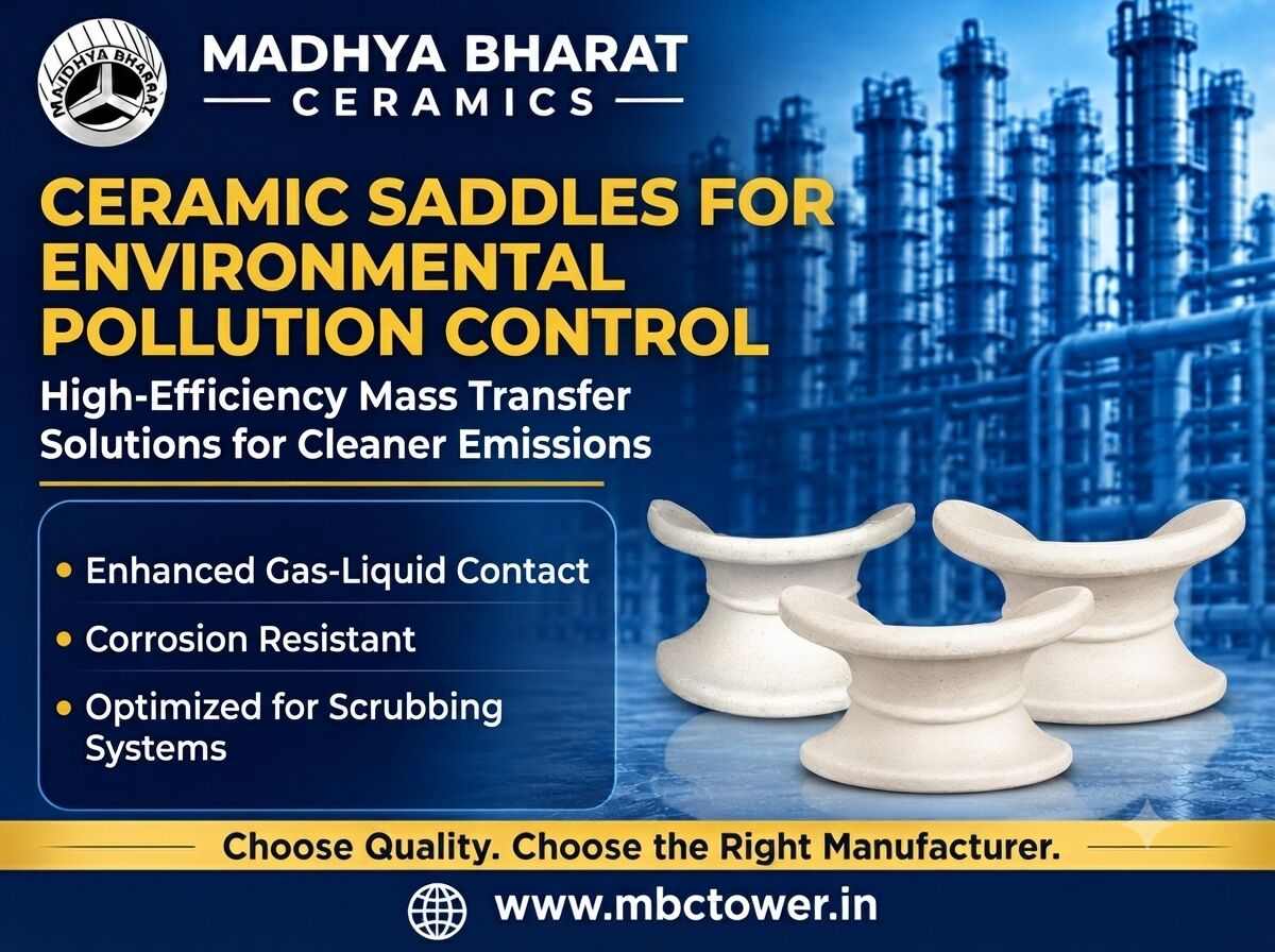 Bhopal, Materials, Ceramic Saddles Supplier In India For Industrial Gas Scrubber Systems