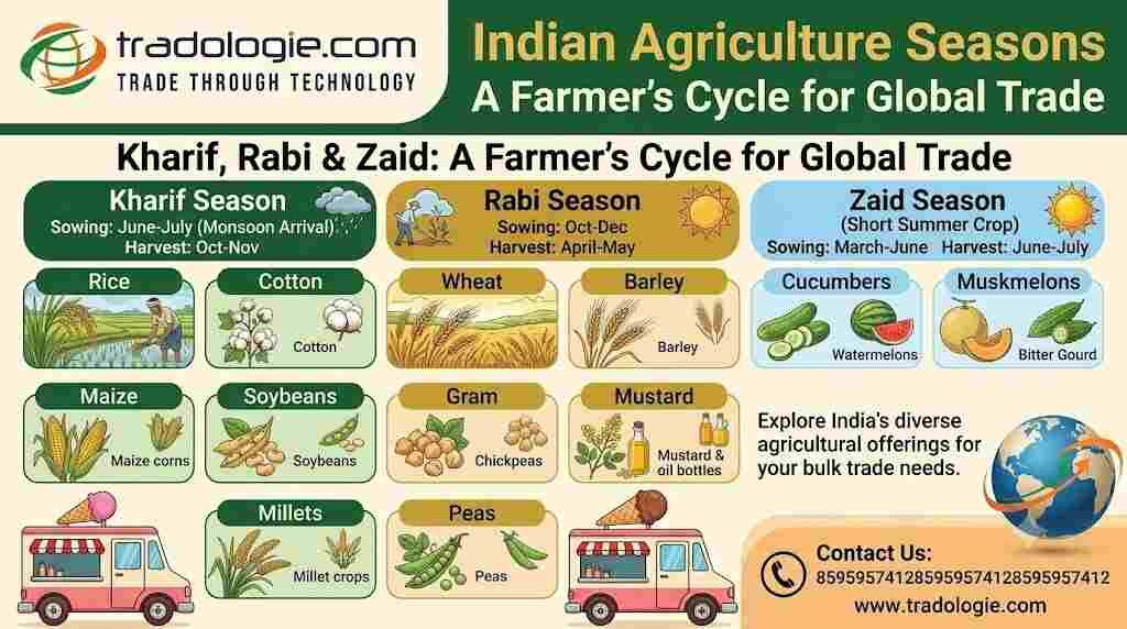 Lucknow, Food, INR 25,  Indian Agriculture Seasons: Rabi, Kharif & Crop Seasons