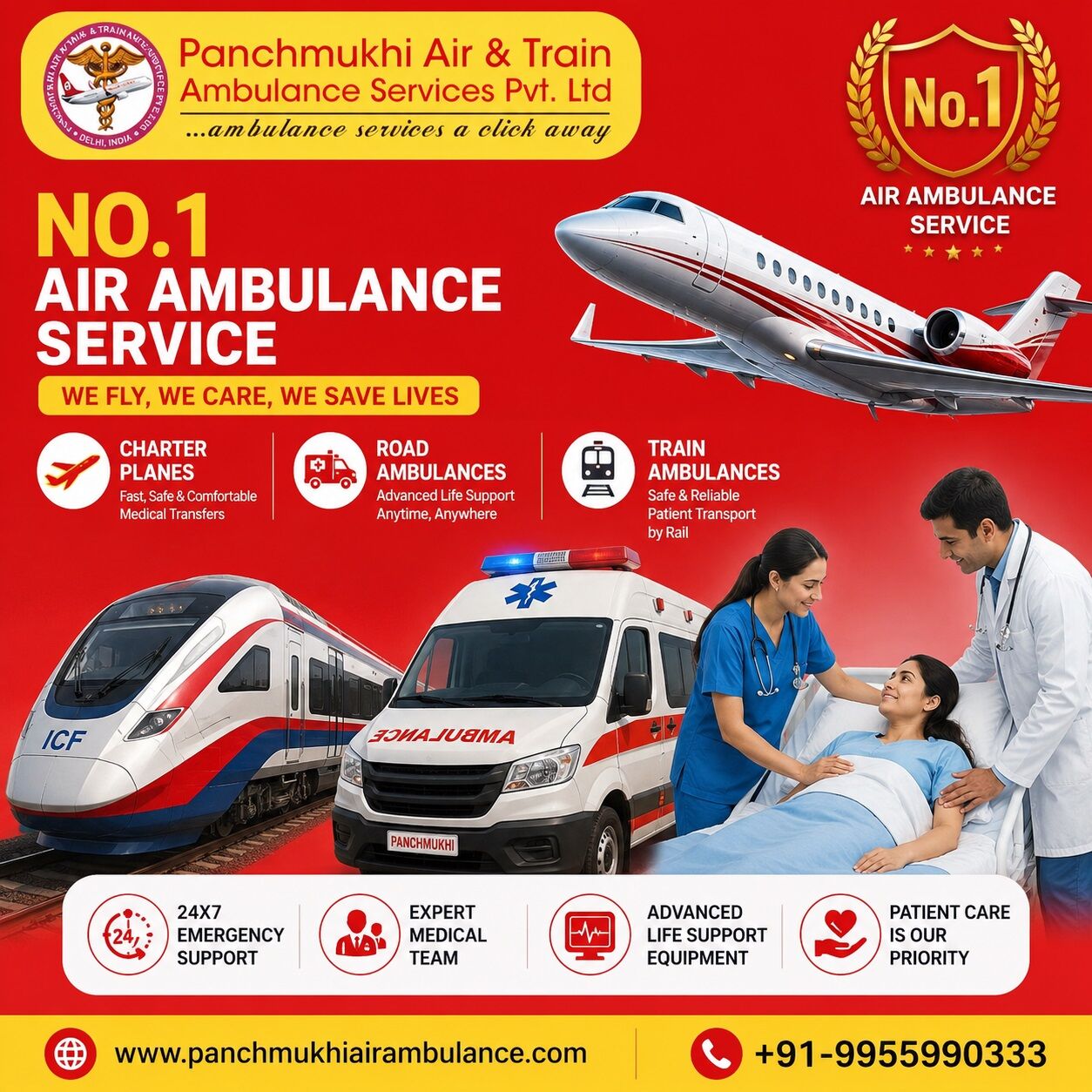 Ranchi, Health, Panchmukhi Emergency Air Ambulance In Ranchi- Dedicated To Patient Well-Being