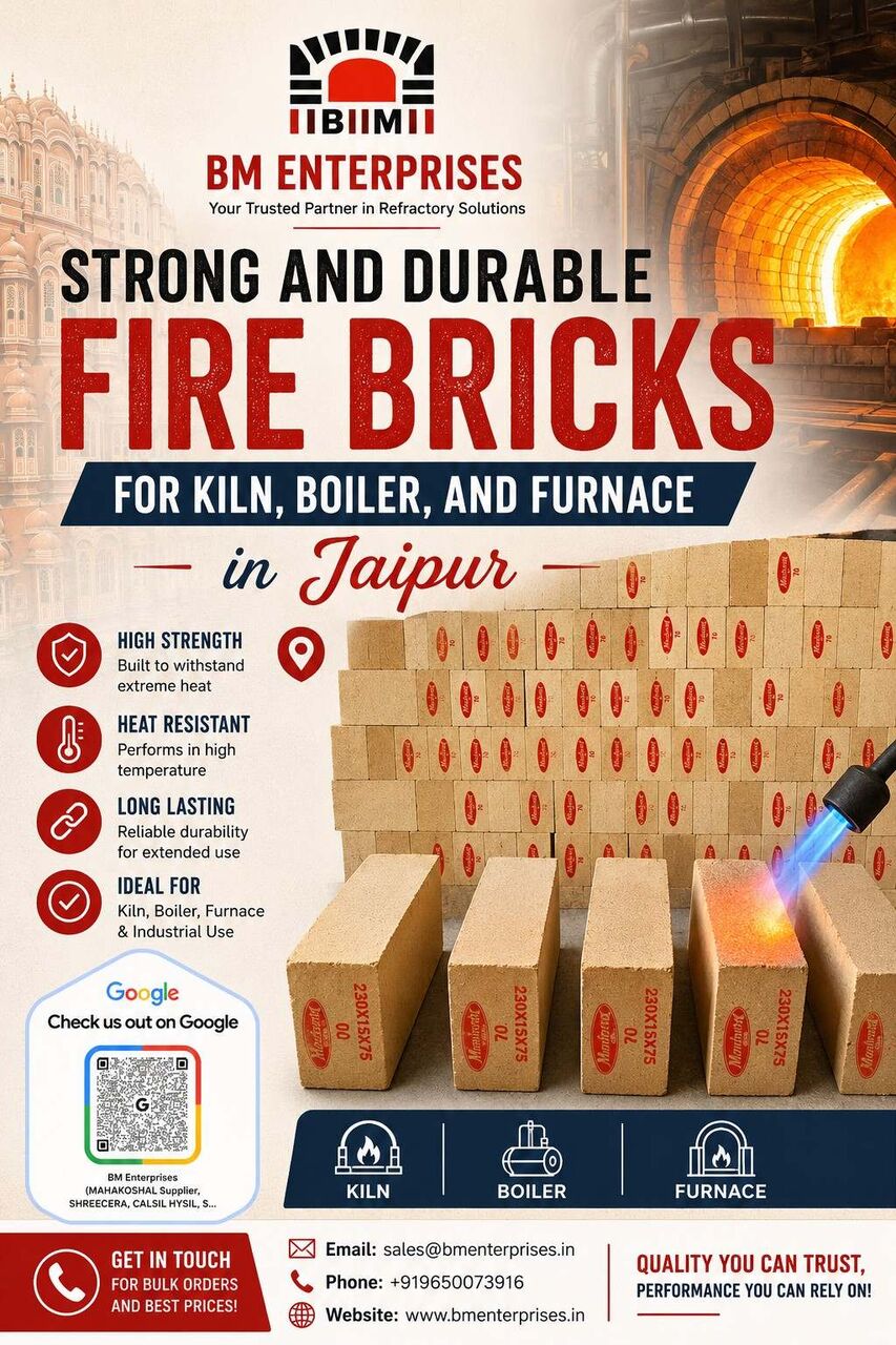 Jaipur, Materials, INR 120,  Strong And Durable Fire Bricks For Kiln, Boiler, And Furnace In Jaipur