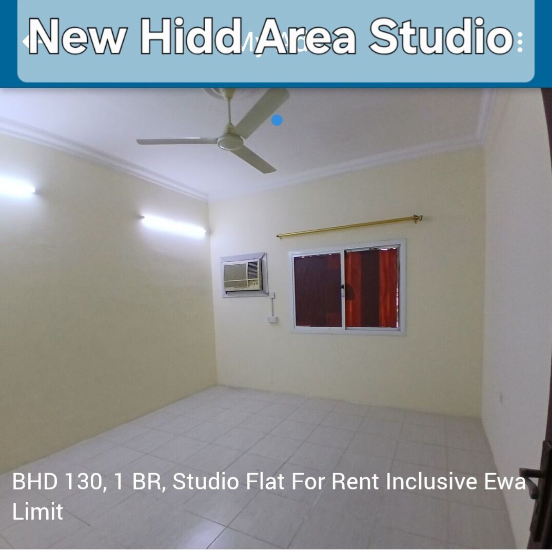 Hidd, Apartments, Flats, Houses & Villas, BHD 130/month,  1 BR,  Flat Studio Inclusive Hidd