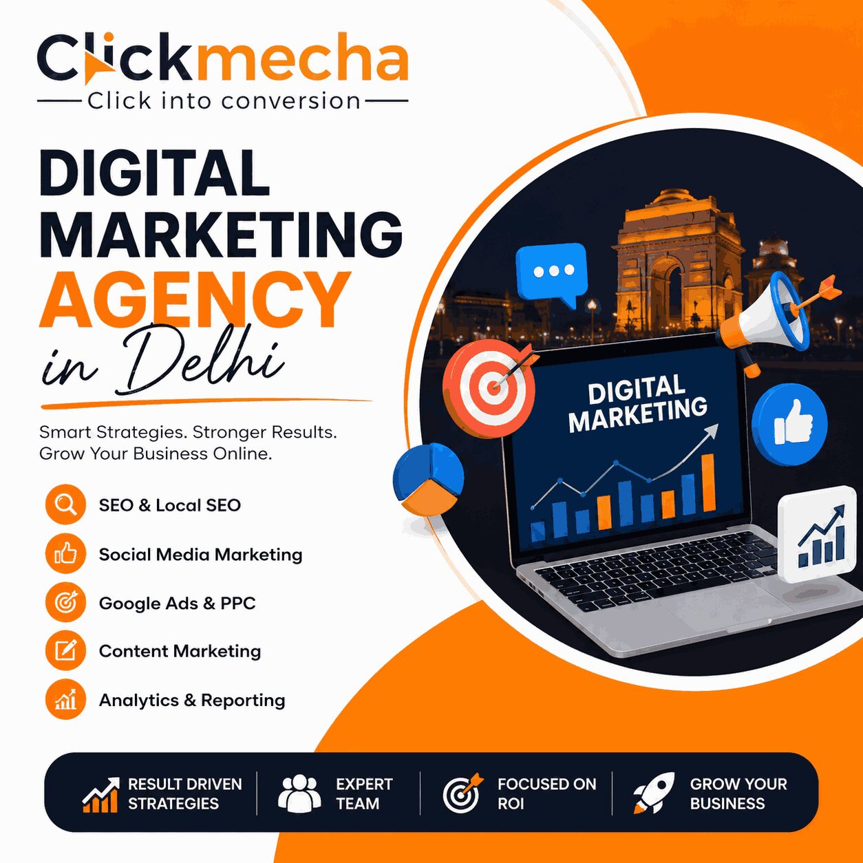 New Delhi, Legal, Best Digital Marketing Agency In Delhi - Click Mecha