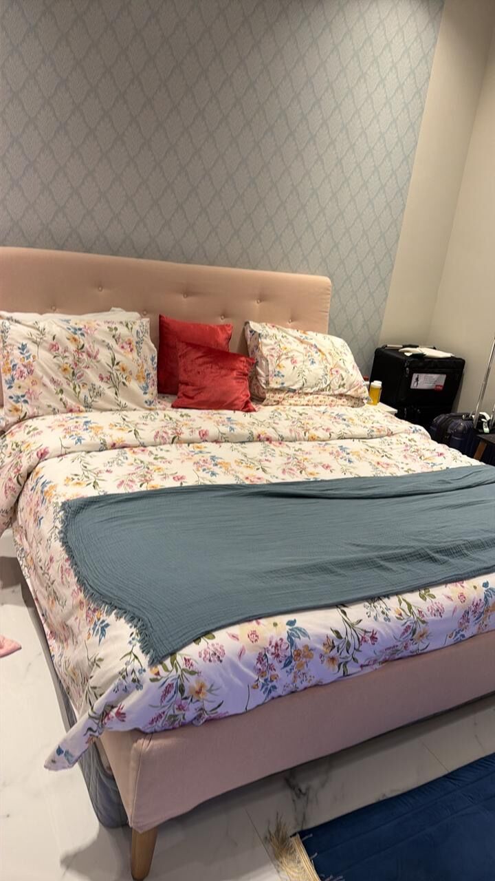 Al Hamra, Furniture, SAR 450,  IKEA Bed With Mattress For Sale, 6months Used, Very Good Condition