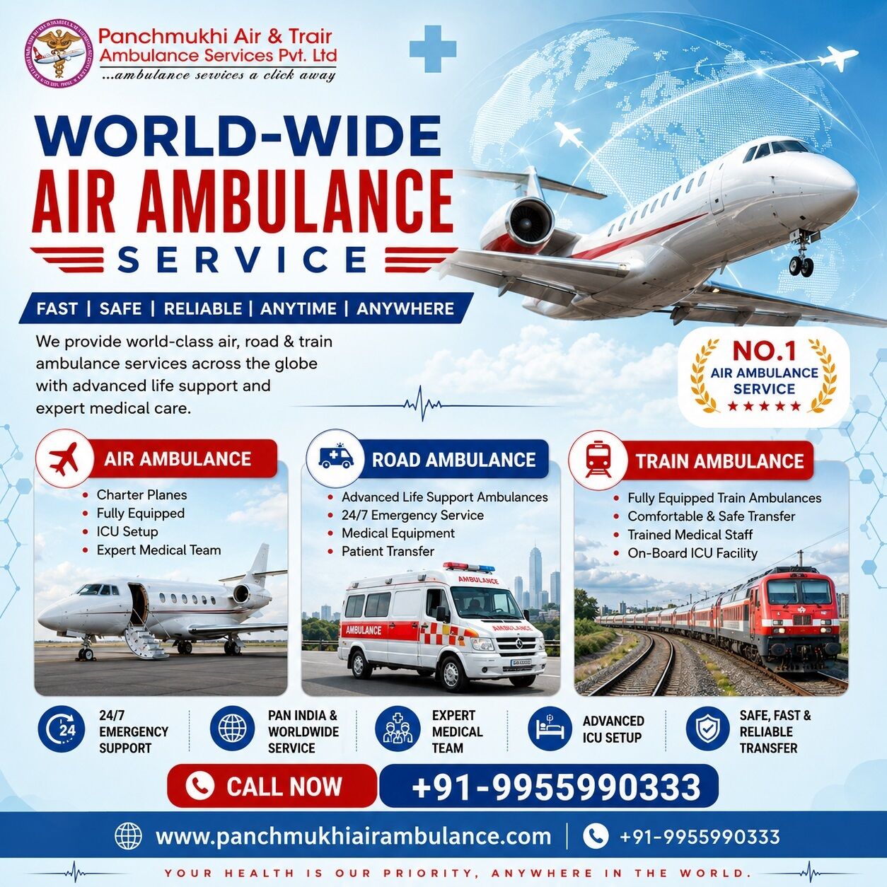 Mumbai, Health, Panchmukhi Best Patient Shifting Air Ambulance In Thiruvananthapuram- Every Mile, Dedicate