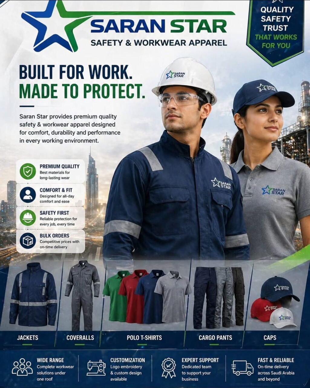 Al Malaz, Clothing & Accessories, High Quality Uniforms For Companies & Staff - Wholesale Price