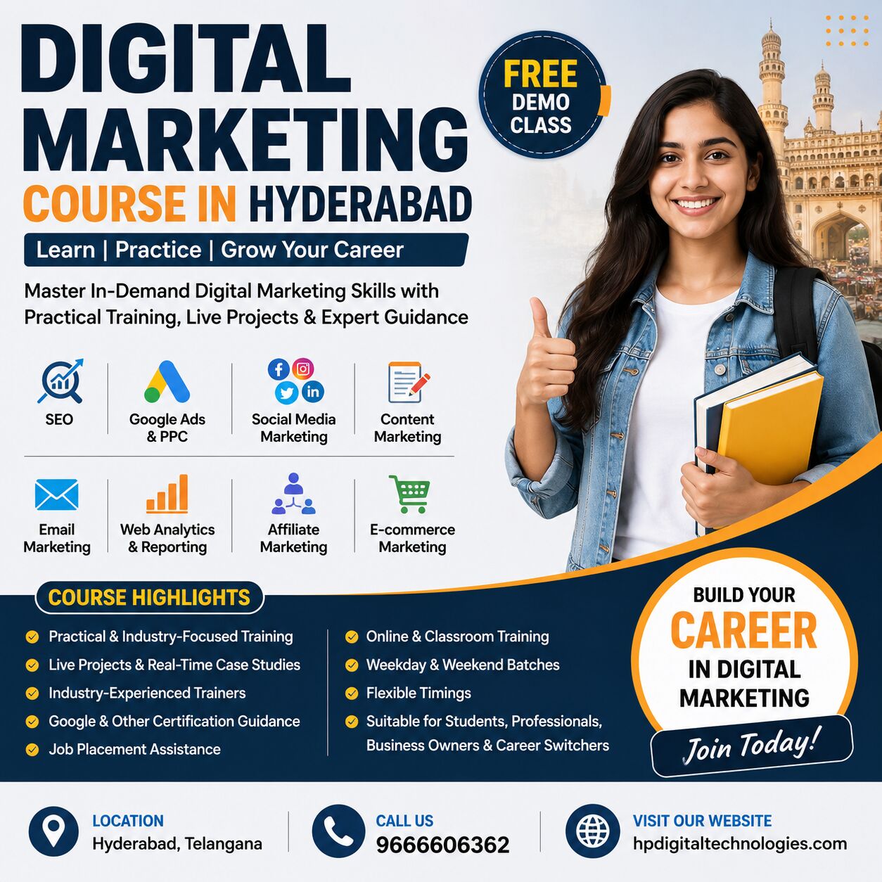 Hyderabad, Marketing, Best Digital Marketing Institute In Hyderabad | Practical Training & Placement Assistance