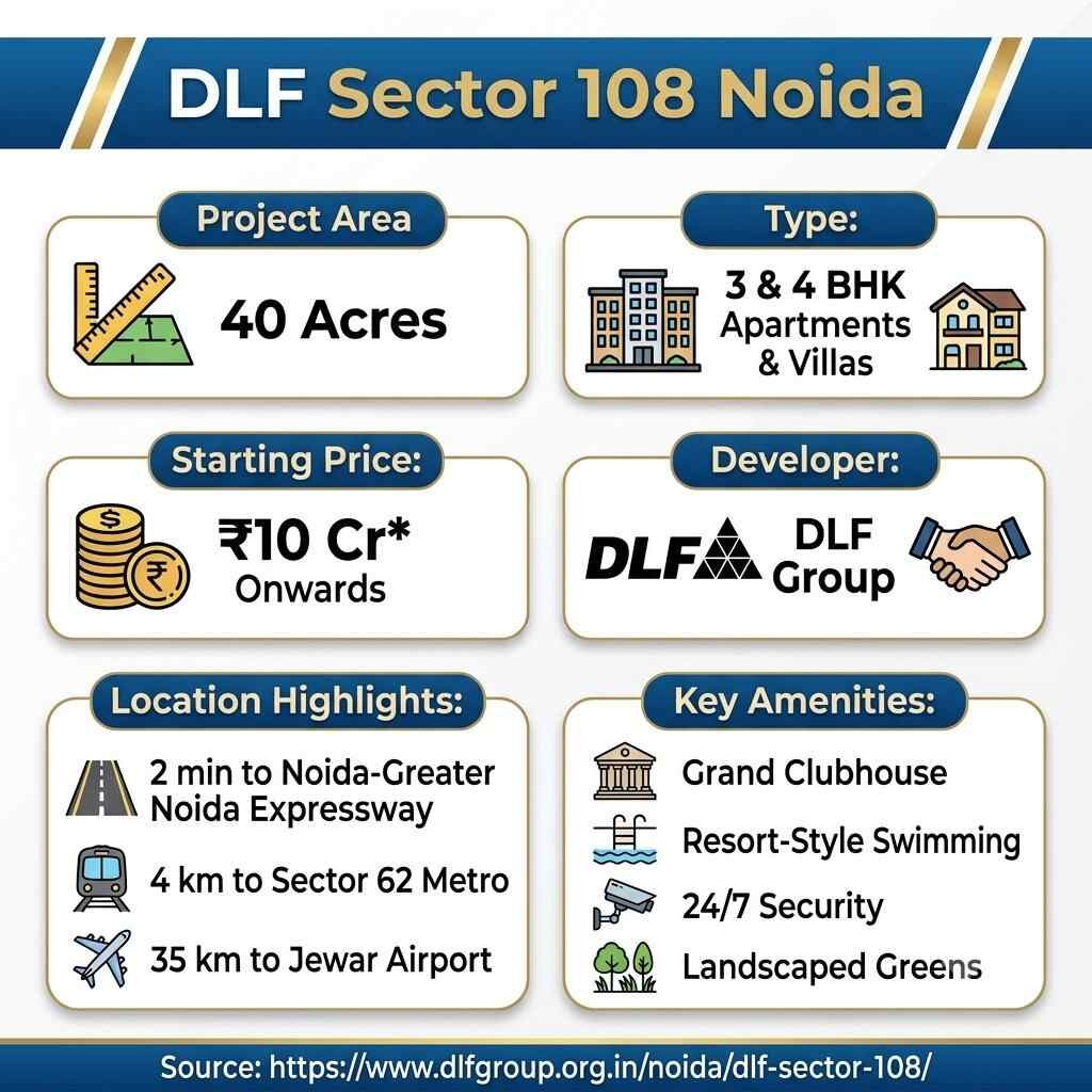 Noida, Apartments, Flats, Houses & Villas, Furnished,  DLF Sector 108 Noida Modern Residences