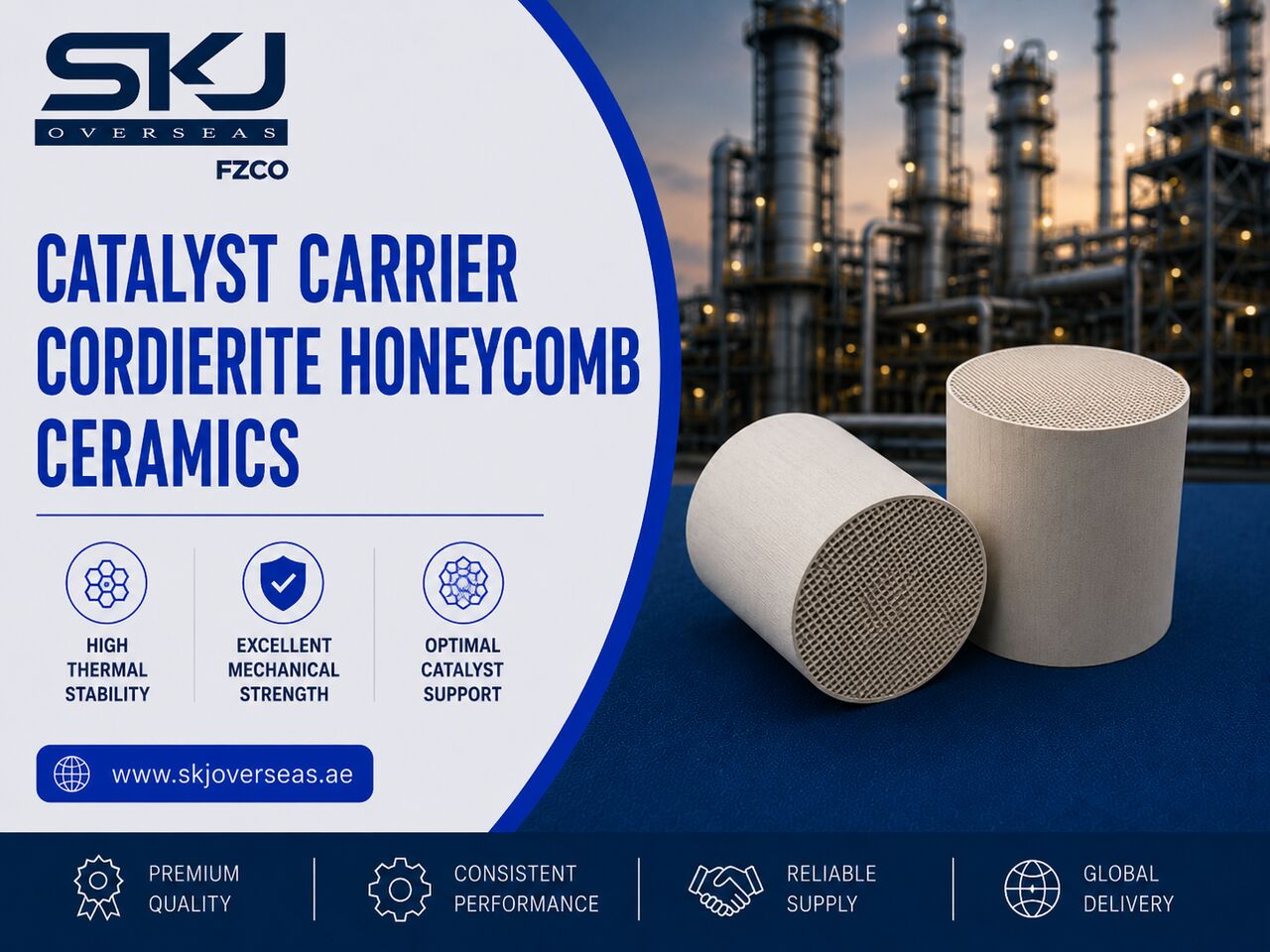 Silicon Oasis, Materials, Efficient Cordierite Honeycomb Catalyst Carriers For Exhaust Uses