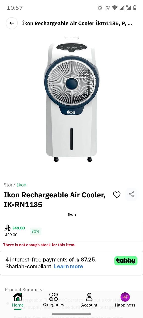 Jubail, Appliances, SAR 400,  Air Cooler Rechargeable (Ikon) And  Gas Stove Glass Top (Ikon)