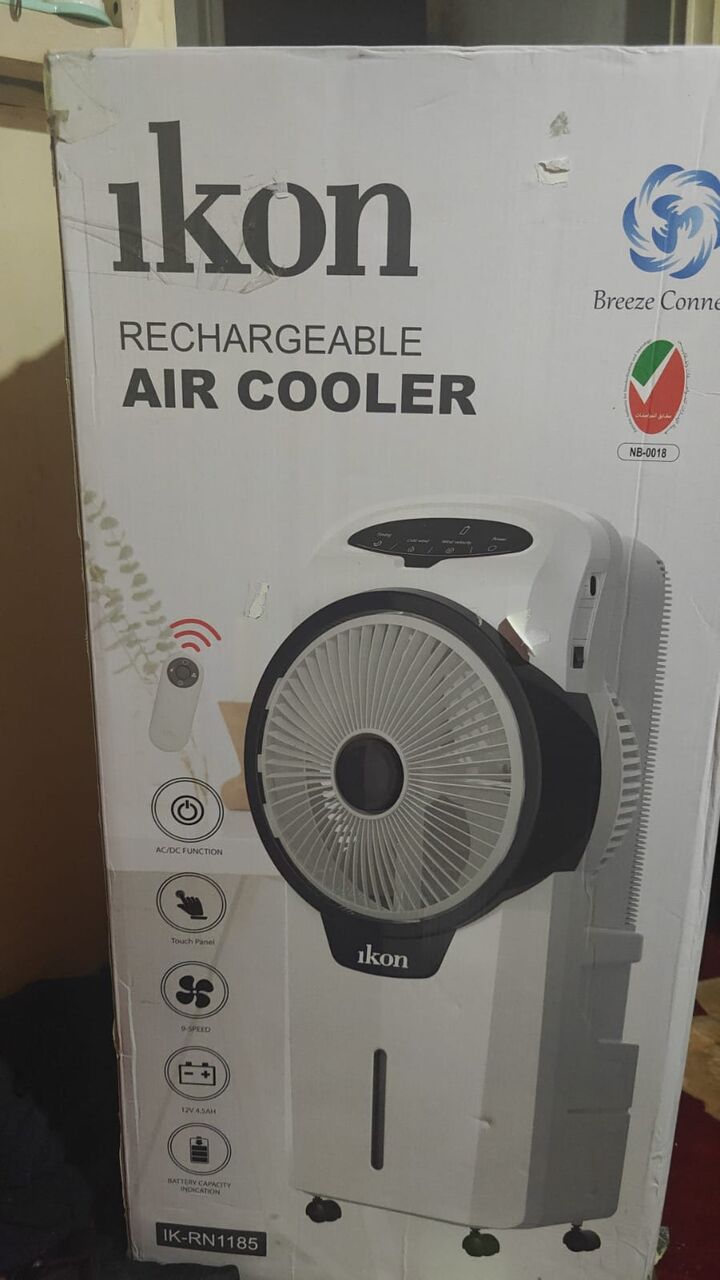 Jubail, Appliances, SAR 400,  Air Cooler Rechargeable (Ikon) And  Gas Stove Glass Top (Ikon)
