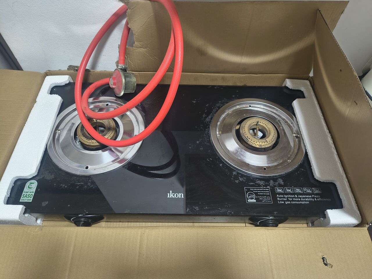 Jubail, Appliances, SAR 400,  Air Cooler Rechargeable (Ikon) And  Gas Stove Glass Top (Ikon)