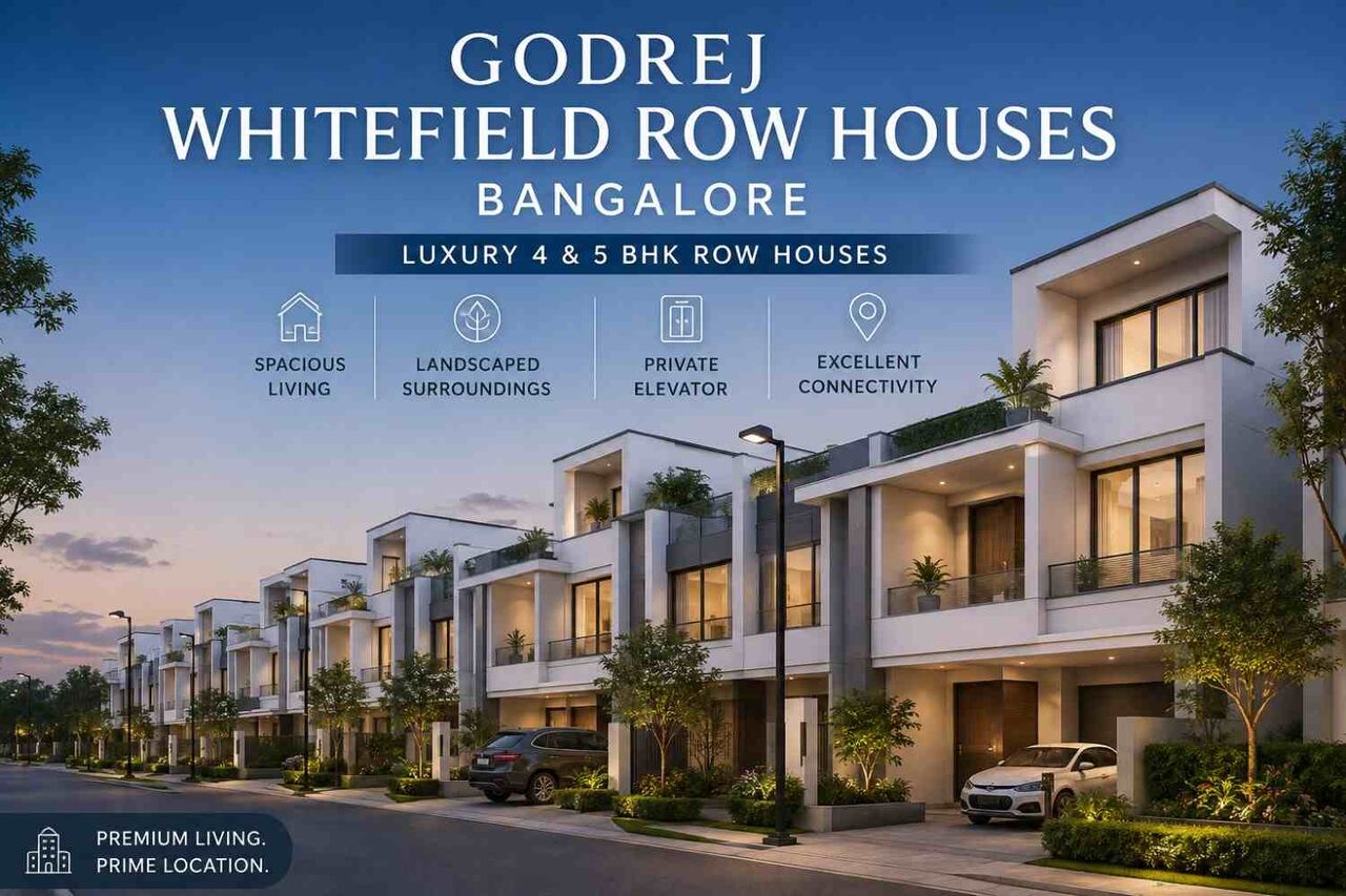 Bangalore, Real Estate For Sale, Godrej Whitefield Row Houses Bangalore &ndash; Premium 4 & 5 BHK Homes