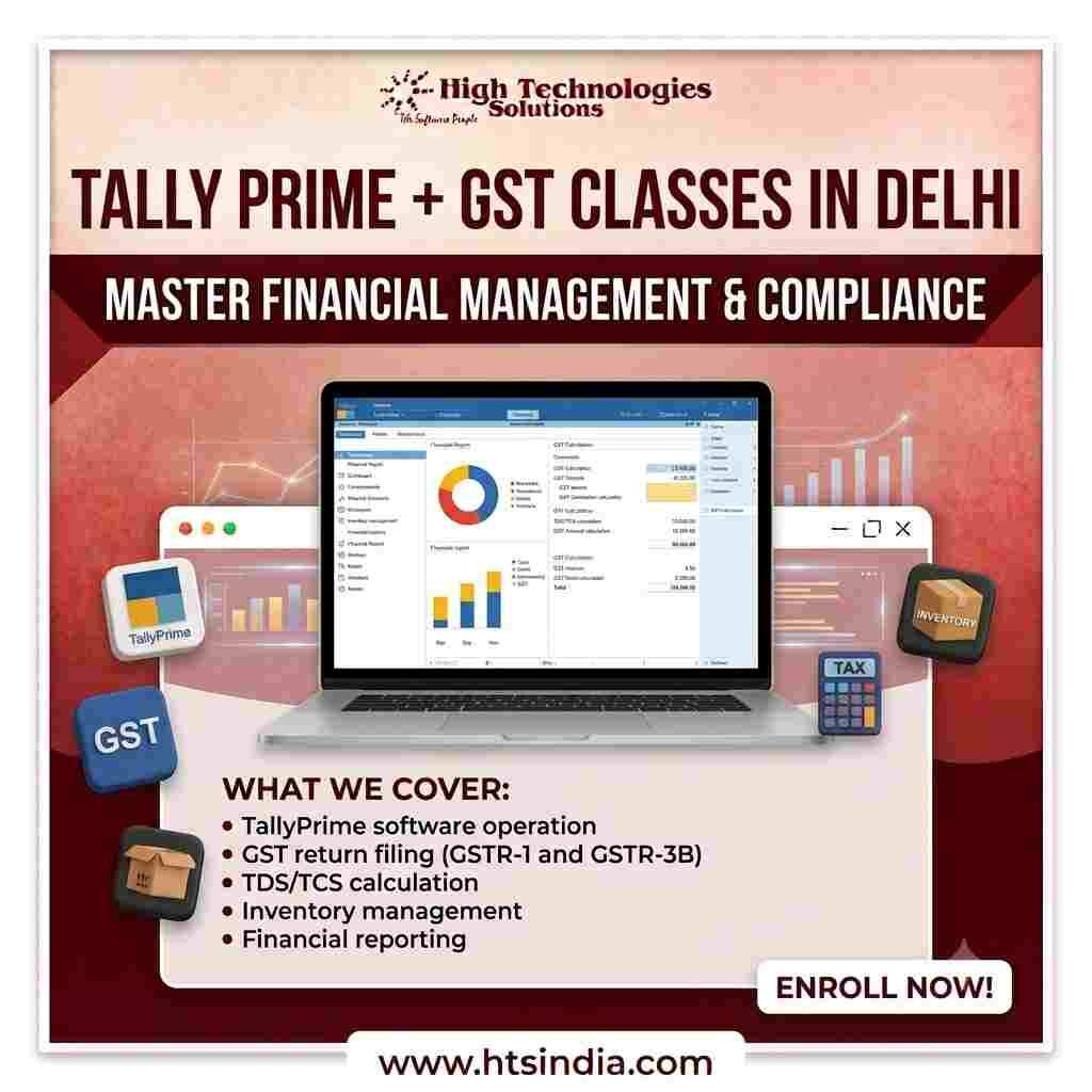 New Delhi, Lessons Offered, Learn Tally And GST In Delhi With Job-Oriented Training