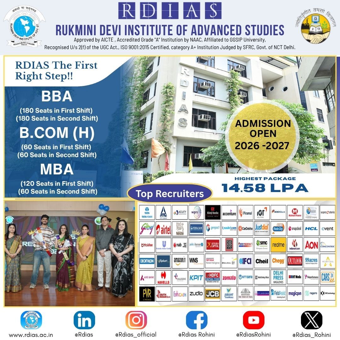 Rohini, Education, A Top B.Com Colleges Choice In Delhi NCR For 2026 - RDIAS College