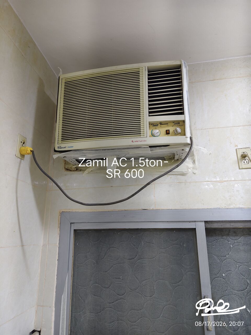 Dammam, Household Items, SAR 450,  Ac 600, Washing Machine 450, Cooking Cylinder 180, Fridge 150, Stove 85.