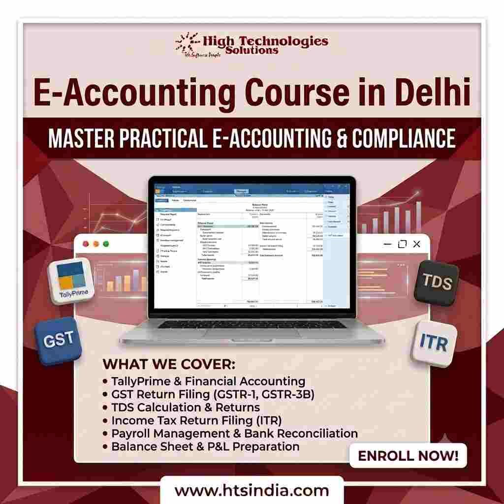 New Delhi, Lessons Offered, E-Accounting Course In Delhi With Tally And GST Training