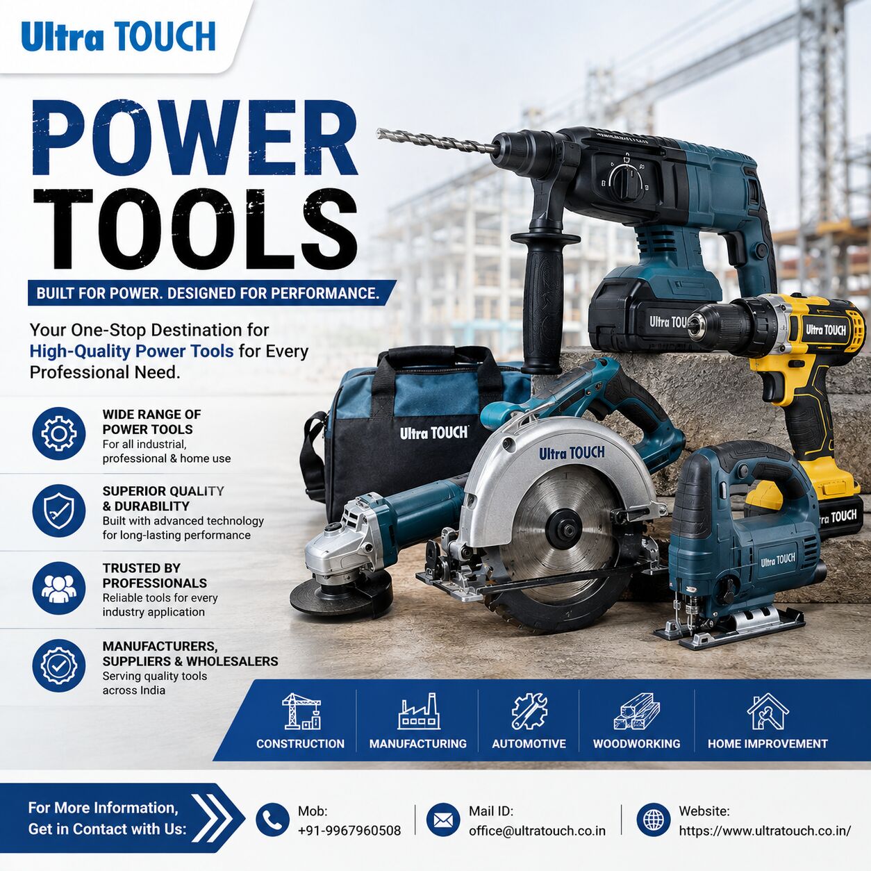 Mumbai, Wholesale Products, Reliable Power Tools Manufacturers In India