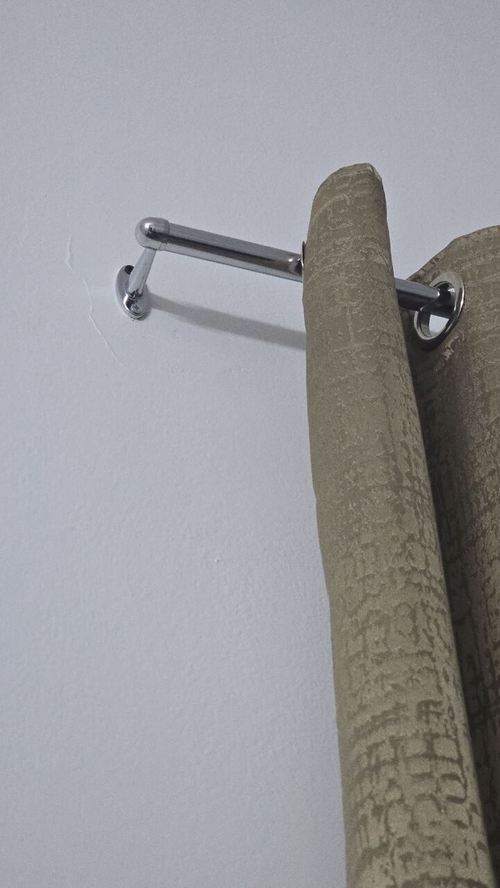 Umm Al Hamam, Furniture, SAR 200,  4 Sets Of Curtains With Rods - Olive/Gold Textured, Grommet Style