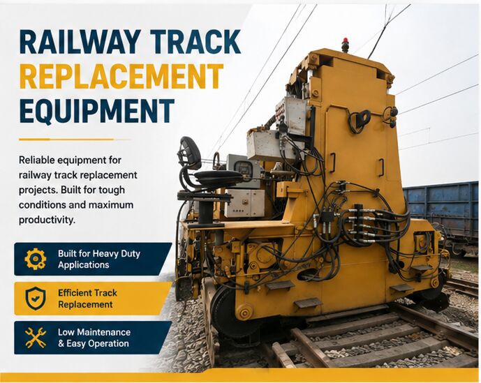 Mumbai, Heavy Equipment, Railway Track Replacement Equipment For Railway Projects