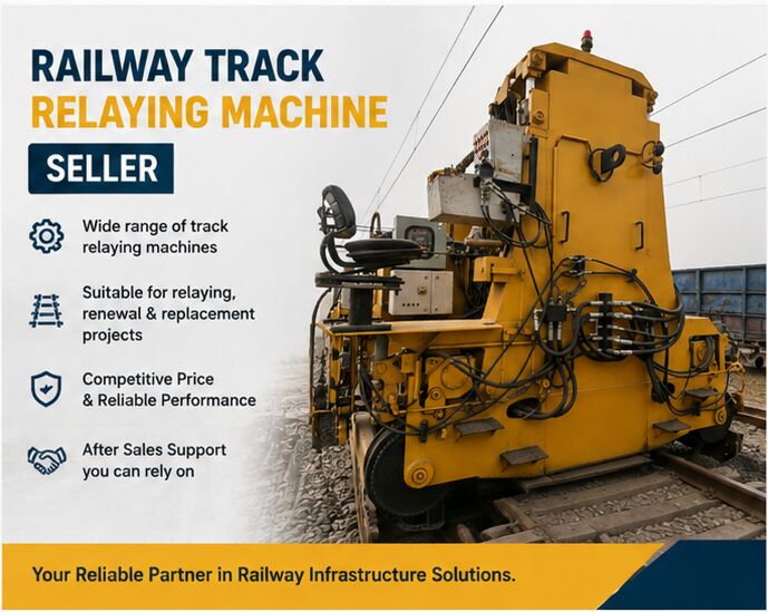 Mumbai, Heavy Equipment, Railway Track Relaying Machine Seller | Railway Equipment