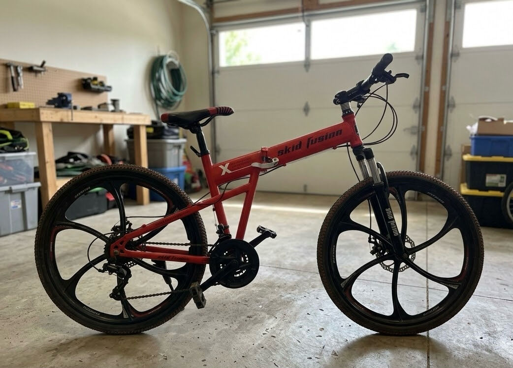 Jeddah, Sporting Goods, SAR 450,  Free Delivery | Red Skid Fusion Folding Mountain Bike
