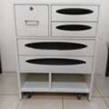 Study Table With Chair, Wall Mirror And Storage Cabinet With Drawers