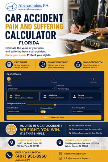 New York, Legal, Car Accident Pain And Suffering Calculator Florida