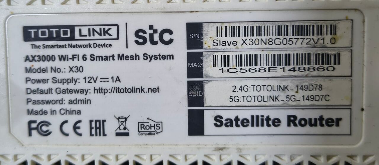 Jubail, Electronics, SAR 699,  STC 5G Huawei CPE 5 Router And Totolink X30 Wi-Fi Mesh (2pcs)