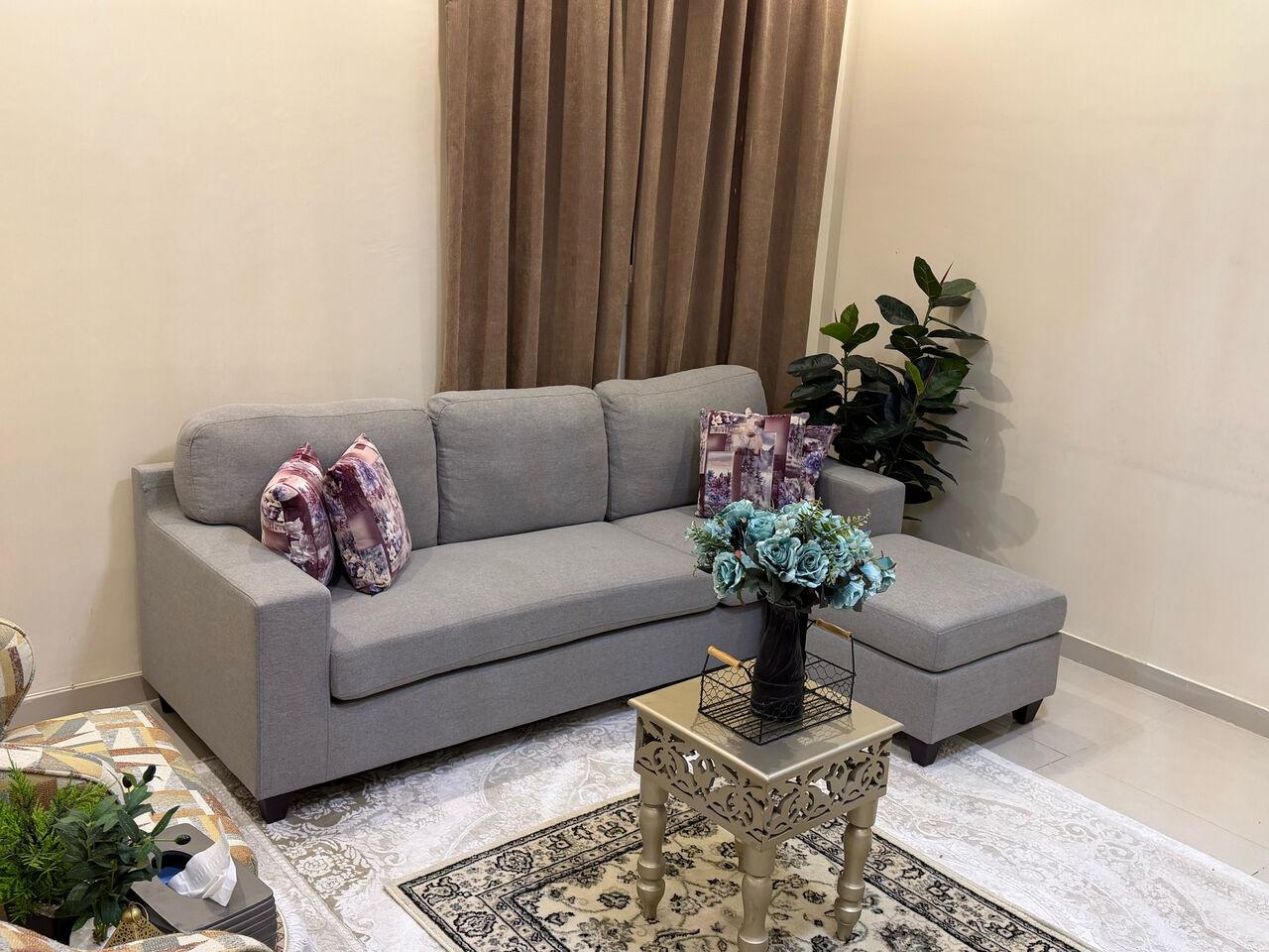 Jeddah, Furniture, SAR 750,  Sofa For Sale L-Shape In Excellent Condition